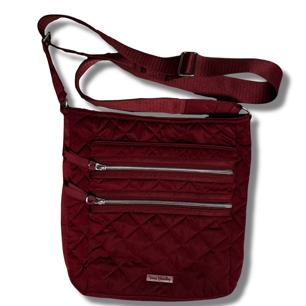 Vera Bradley Triple Zip Hipster Crossbody Bag